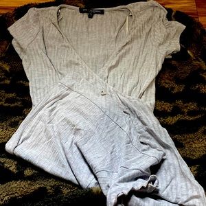 Gray romper, size medium.